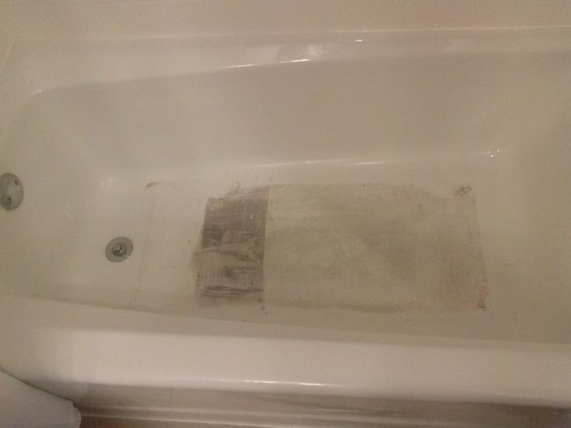 16 W X 36 L Bathtub Floor Repair Inlay Kit In White, 60 OFF